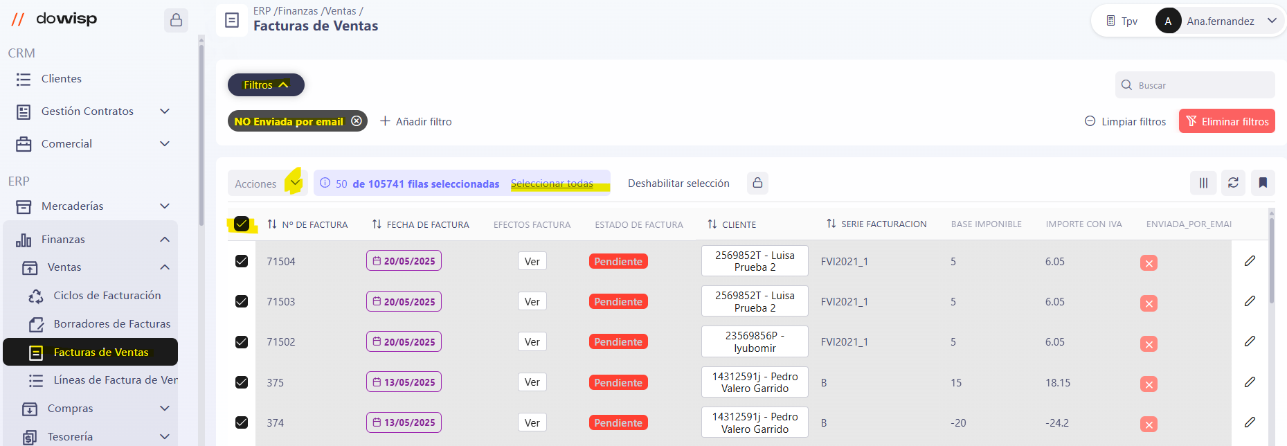 Email masivo - Dowisp