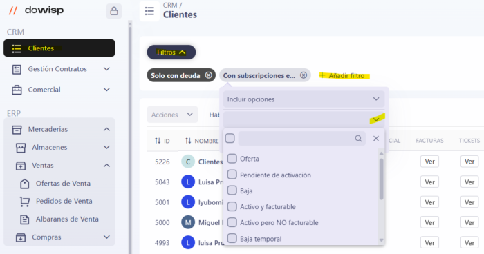 Filtro Dowisp