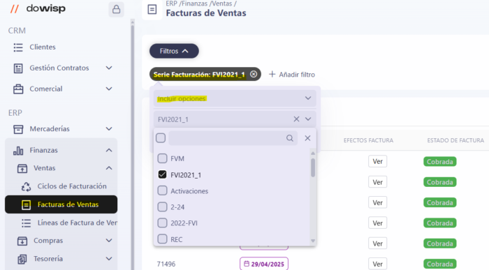 Introducir dato para aplicar filtro